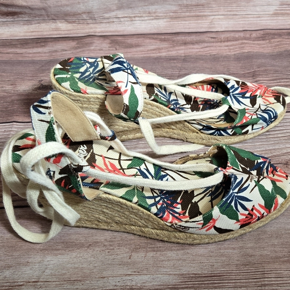 Castaner Floral Espadrille Wedge Sandals - Picture 3 of 4